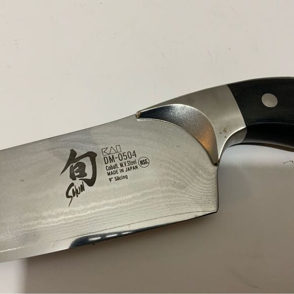RARE KAI Shun Ken Onion 9” Slicing Knife DM0504 DM-0504 - Picture 6 of 10